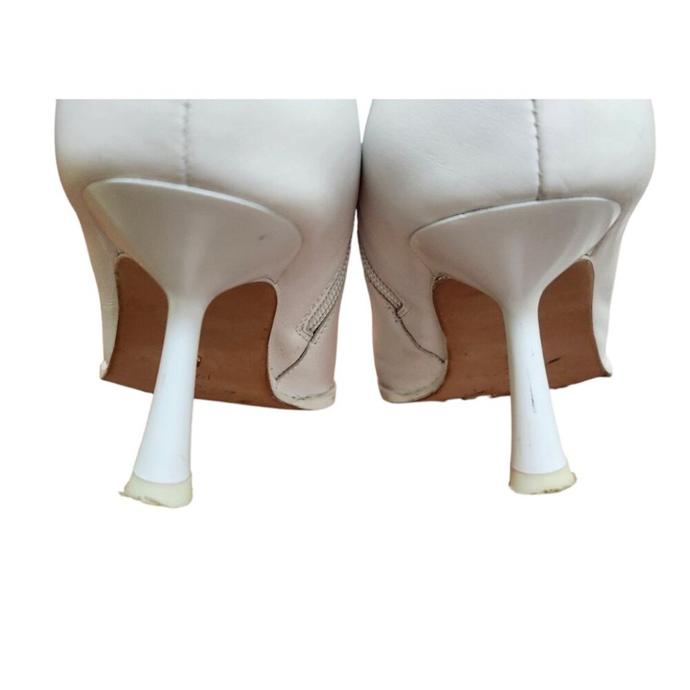 Authentic Raye Leather Boot In White Size 7.5 - image 8